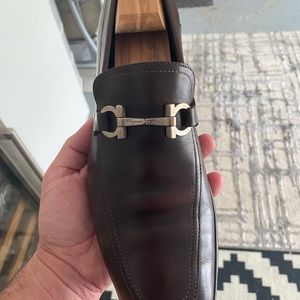 Ferragamo loafers in dark brown